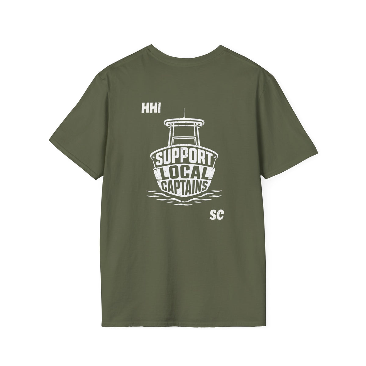 SUPPORT LOCAL CAPTAINS T-Shirt — Hilton Head Island Coastal Tee